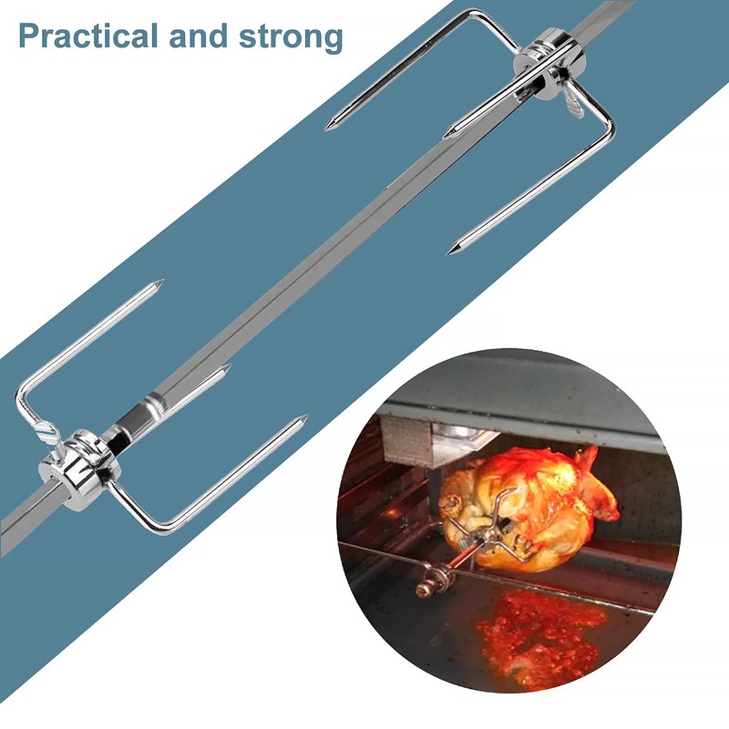 CPROSP 4 Meat Needles Stainless Steel BBQ Meat Clamp with