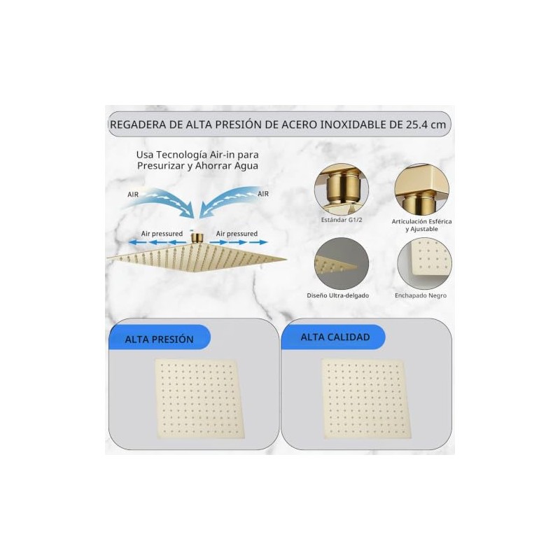 Kit de ajuste de regadera de una sola función con