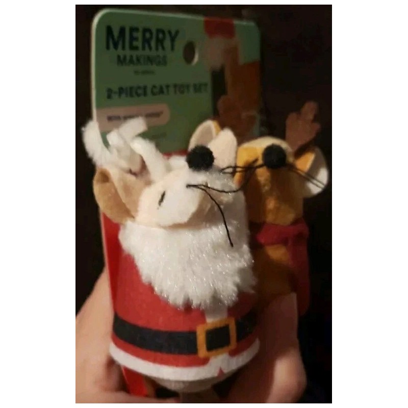 Petco Merry Makings PETCO 2 Piece Cat Toy Mice Set