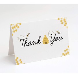 Market On Mainstreet Bumblebee Thank You Cards, Includes Envelopes, 25 Count, Made in the U.S.A