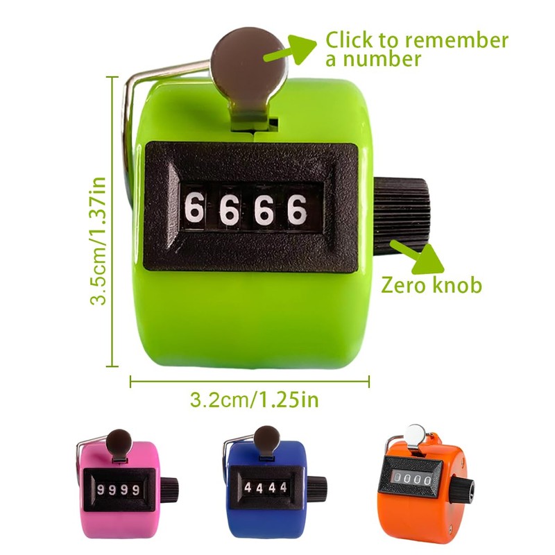 EIHI Hand Counter Row Counter Knitting Hand Counter Clicker Mesh