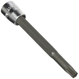 Koken T30 2025.80-T30 1/4 (6.35 mm) SQ. Torx Bit Socket, Total Length: 3.1 inches (80 mm)