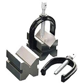CLARKE METALWORK VEE BLOCK & CLAMP SET