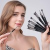 LORYP Professional Makeup Brushes Set 32Pcs Matte Black Cosmetic Brush
