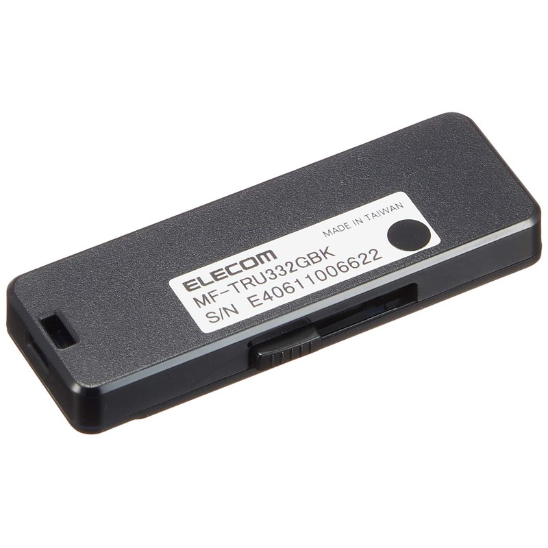 エレコム USBメモリ USB3.0 トレンドマイクロ製ウイルス対策ソフト搭載 32GB ブラック MF-TRU332GBK