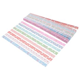 Operitacx Origami Star Paper Strips, 540 Pieces, Colourful Lucky Star Paper, Cute Cartoon Origami Craft Material for Children and Adults