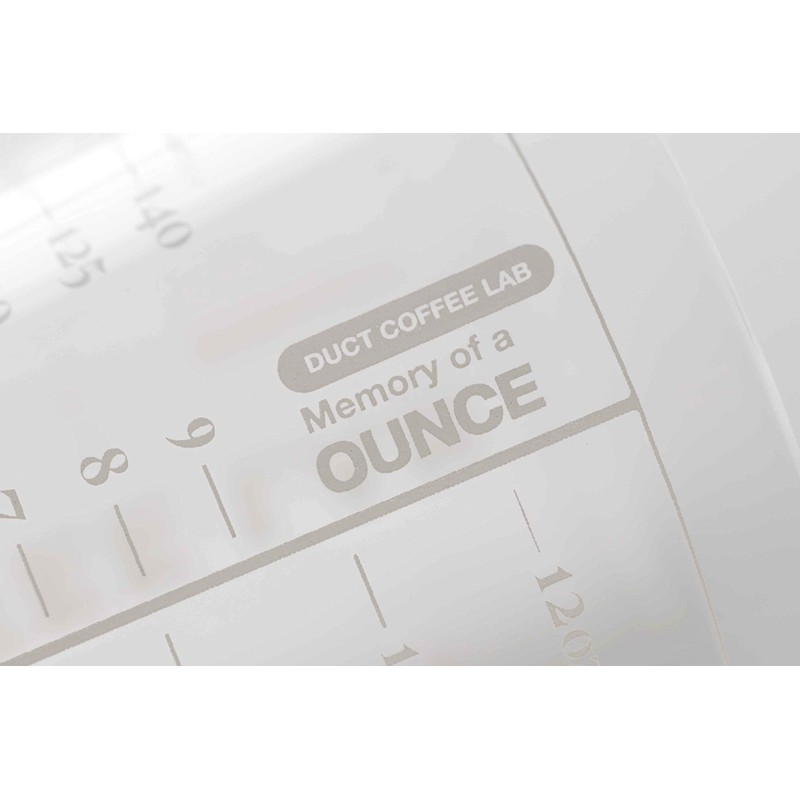 DUCT COFFEE LAB Original Measuring Glass (White) Body Size: Φ3.5