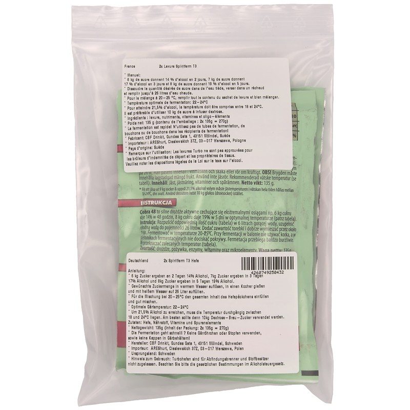 Coobra Extreme Turbo Yeast up to 21.5% Alcohol (1)