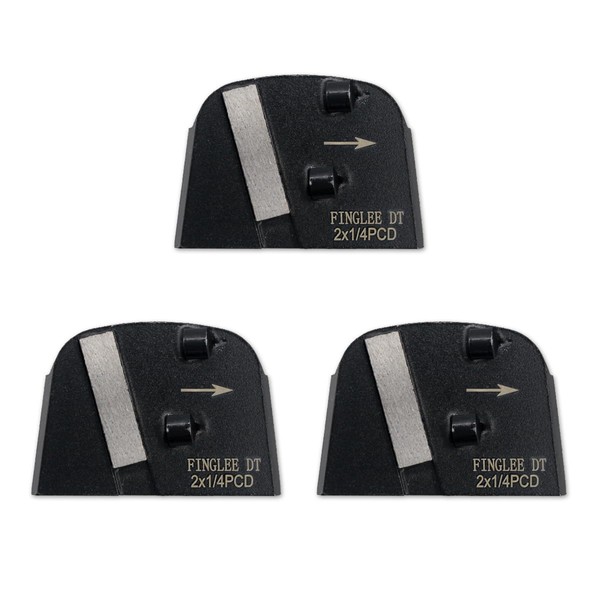 FINGLEE DT 3Pcs Trapezoidal Diamond Discs, 2 * 1/4 PCD