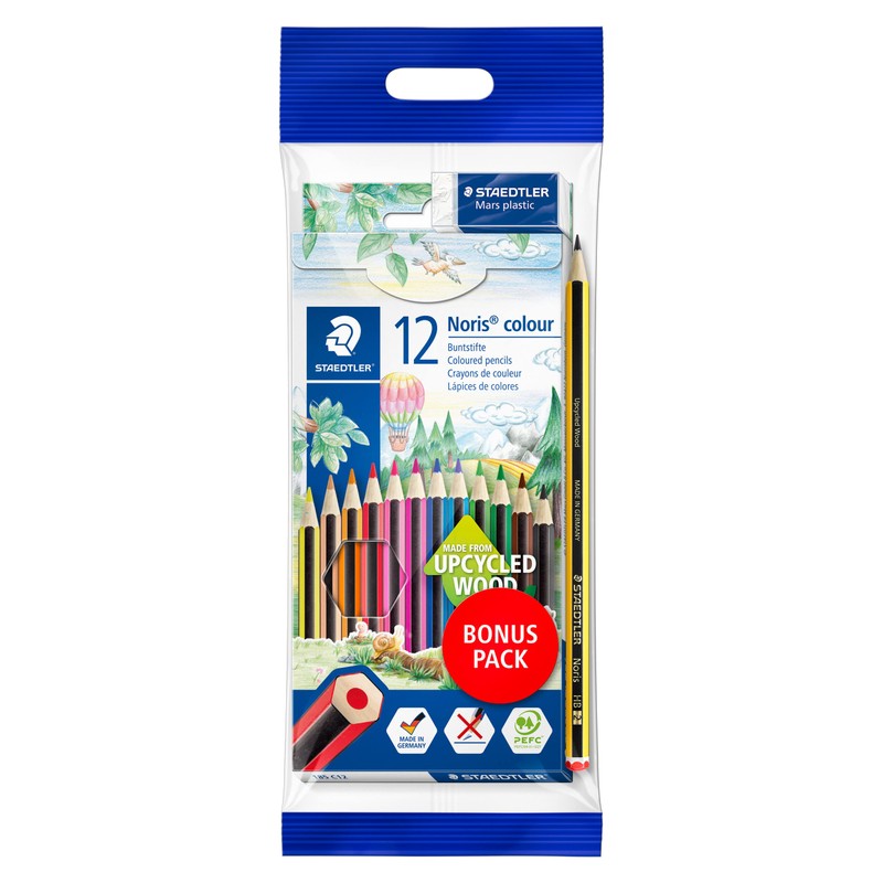 Staedtler Noris Colour Colouring Pencils, Non-Slip Soft Surface, High Break