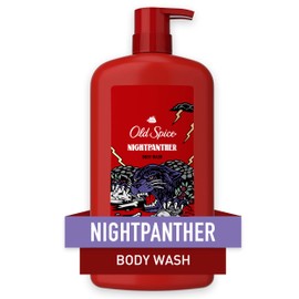 Old Spice Old Spice Wild Body Wash for Men, 24/7 Shower Fresh, 3X Defense, Long Lasting Lather, NightPanther Scent, 33.4 oz