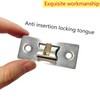 Qrity 55mm Tubular Latch, Forked Mortice Latch, Mute Door Sprung