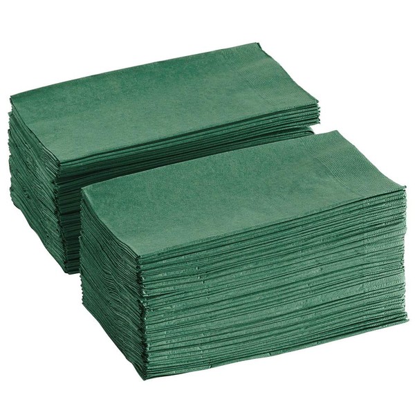 Perfectware - PW-2 Ply Dinner Napkin Hunter Green- 125 2 Ply Hunter Green Dinner Napkins - Pack of 125ct