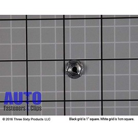 Auveco # 2555 Washer Lock Nut 8-32 X 15/32" Outside Diameter 11/32" Hex. Qty 100