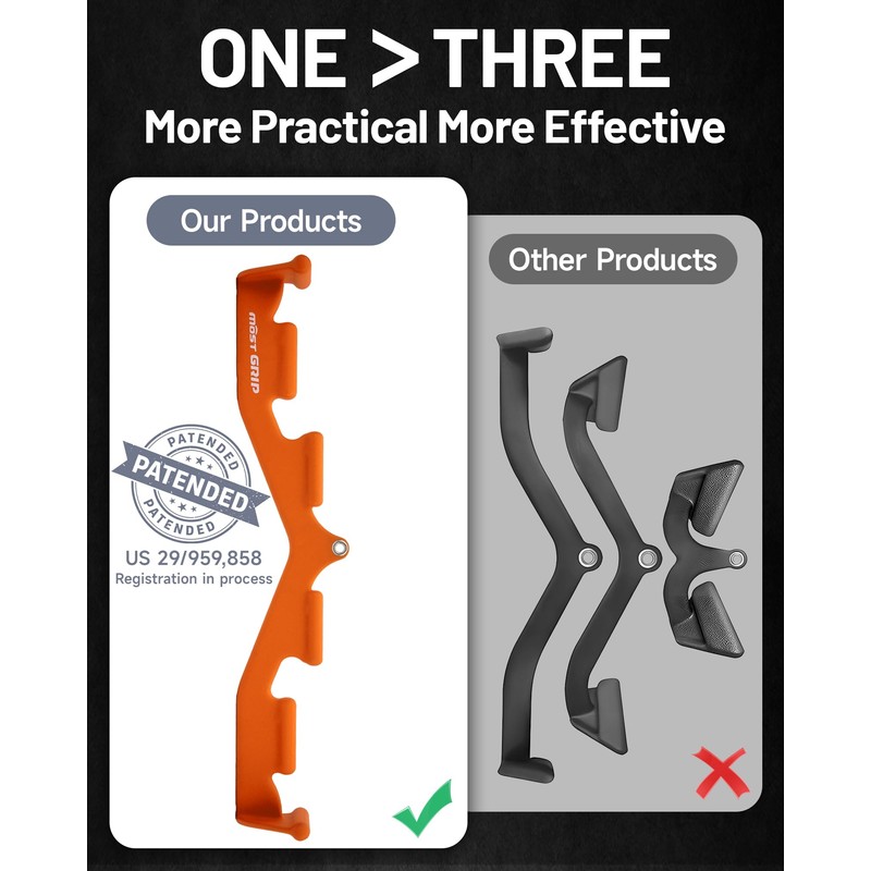 MOST GRIP LAT Pull Down Bar with 6 Ergonomic Handles,