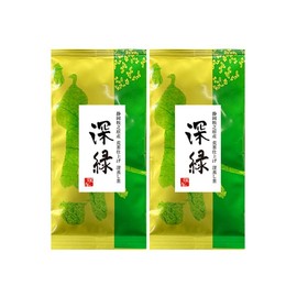 Shizuoka Tea No Daisan, Made in 2024, New Tea Only Use, Made in Shizuoka Prefecture, Value Toy, Deep Steamed Tea, Dark Green, Plenty of 3.5 oz (100 g), Pack of 2