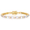 Birthstone Tennis Bracelets for Women 14K Gold Vermeil,Sterling Silver Tennis