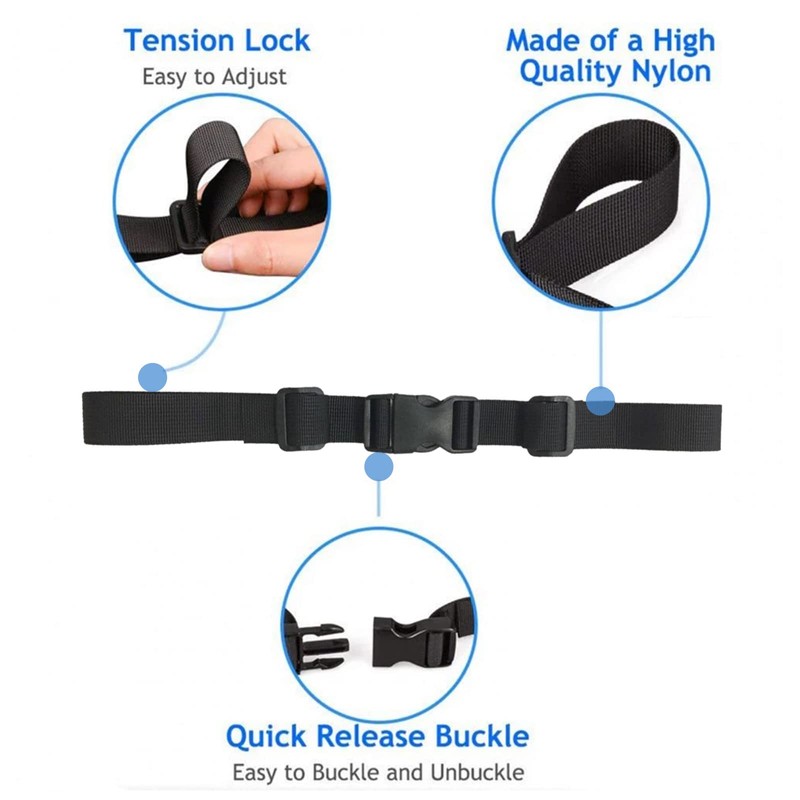 TMRBBesty Adjustable Chest Strap Backpack, Pack of 2 Chest Strap