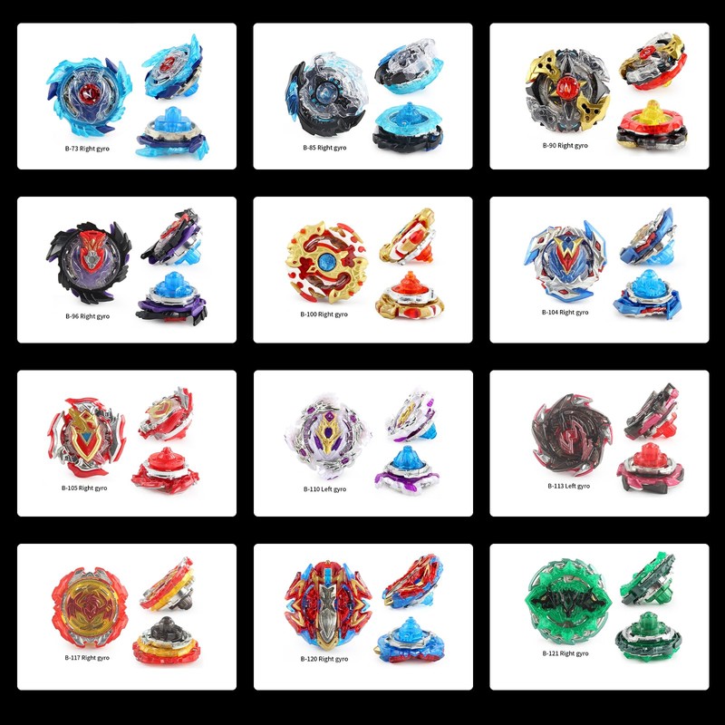 12 Pcs Battling Top Gyros Turbos Set, Spinning Top 4D