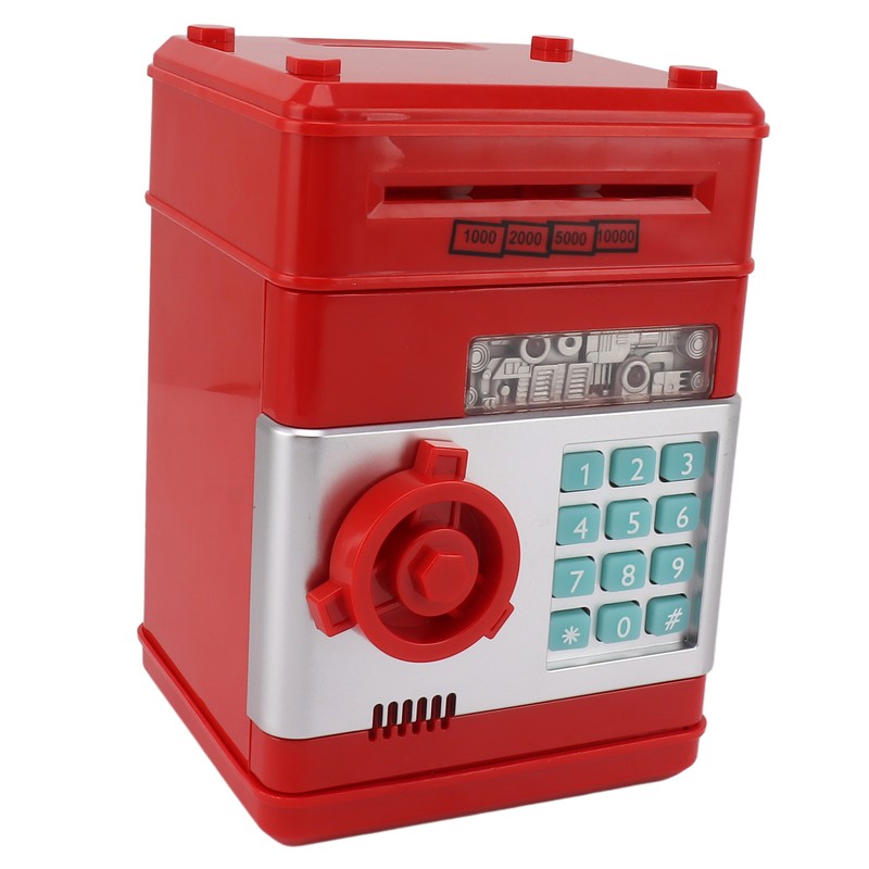 2 Modes ATM Piggy Bank Digital Electronic Paper Money Coins