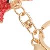 6pcs Lion Dance Keychains Cute Funny Rust Prevention Rhinestone Keychain