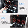 4 Pieces Central Control Knob of Air Conditioning Decoration Ring
