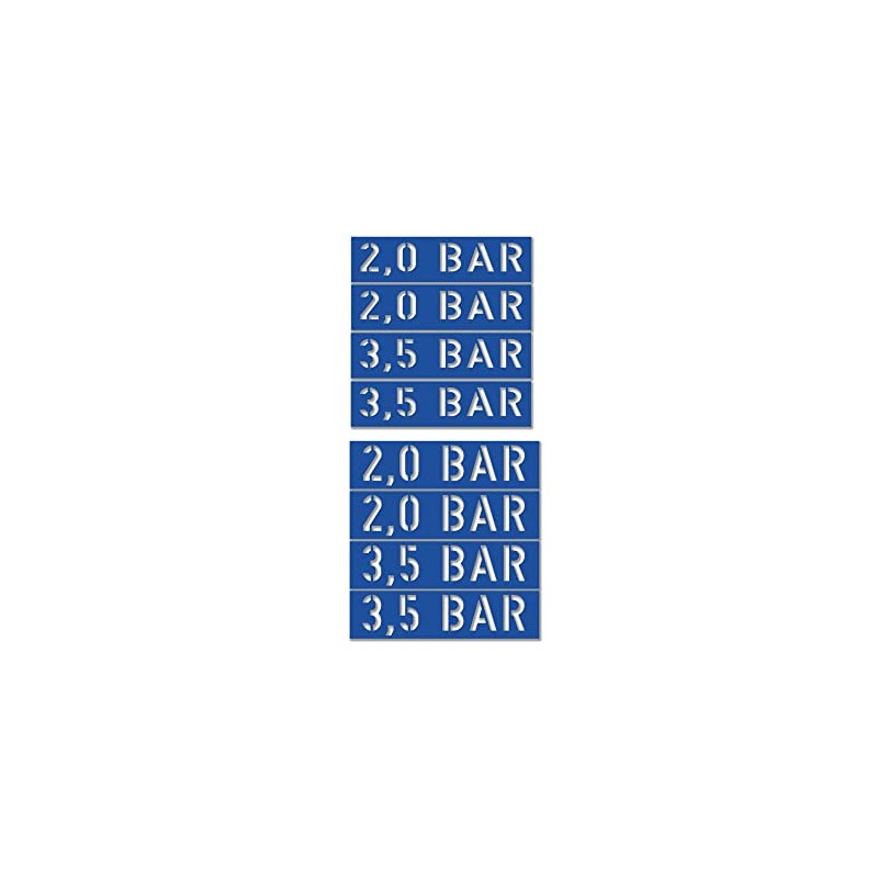 Paint Stencils Sticker 2.0 3.5 Bar Vintage Car BW 4X