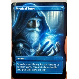 Mystical Tutor Proxy Card with Custom designed art