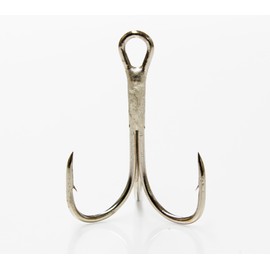 Eagle Claw Treble Hooks, 10 Pack, Nickel #1