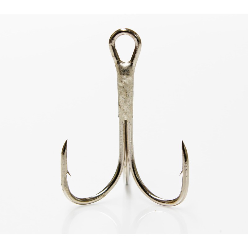 Eagle Claw Treble Hooks, 10 Pack, Nickel #1