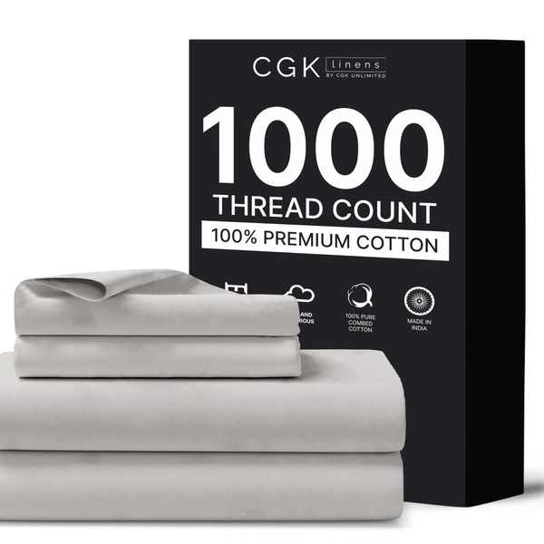 1000 Thread Count Sheet Set - 100% Cotton Bed Sheets