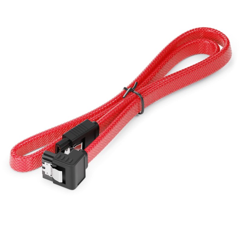 deleyCON 30 cm SATA 3 Cable Nylon 6 Gbit/s Data