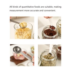 6PCS Measuring Spoons Set, 1/8 tsp, 1/4 tsp, 1/2 tsp, 1 tsp, 1/2 tbsp, 1 tbsp, Stainless Steel Round Heavy Duty Mirror Polished Measuring Spoon for Baking or Cooking Ingredients Measuring