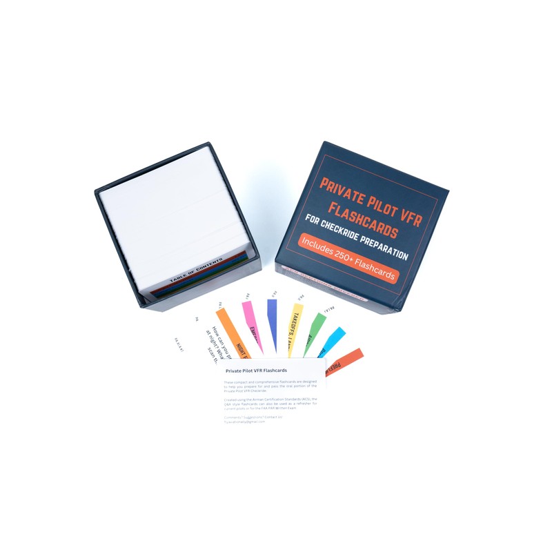 Private Pilot VFR Flashcards for Checkride Oral Exam Preparation -