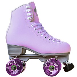 Jackson Ultima Finesse Viper Nylon Outdoor Roller Skates, Women’s Size 5, Lilac with Purple Pulse Lite Wheels