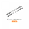 sourcing map Double Ended Stud Screws (M4 Thread 60mm Length)