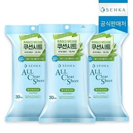 Senka 센카 센카 올 클리어 시트 프레시 30매입 3개 Senka All Clear Sheet Fresh 30 Sheets x 3 Packs