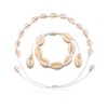 KAPSING Set of 2 Shell Necklace Bracelets Set, 1 Choker