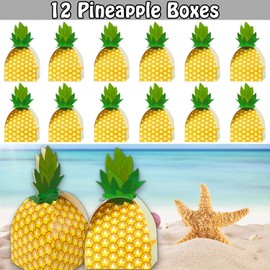 Leesgel Hawaii Party Decoration Children, 122 Pieces Hawaiian Party Bags, Children's Birthday Key Ring Bracelets, Gift Box, Tattoo Sticker, Hawaiian Decoration Souvenir Children, Tropical Summer