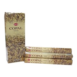 HEM Incienso Hexagonal Copal C/6 Tubos C/20 Varitas C/u