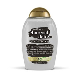 OGX Purifying + Charcoal Detox Conditioner for Buildup Removal and Light Nourishment, No Sulfates, 13 oz
