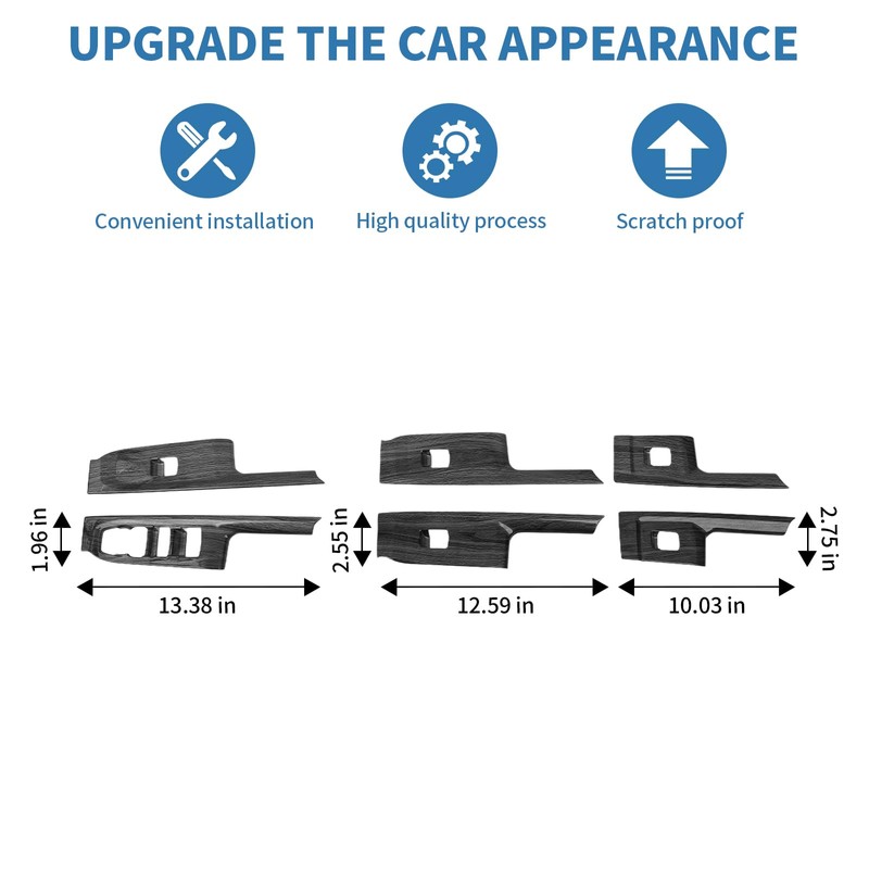 PDKLIN for Silverado Window Switch Door Panel Trim Cover for