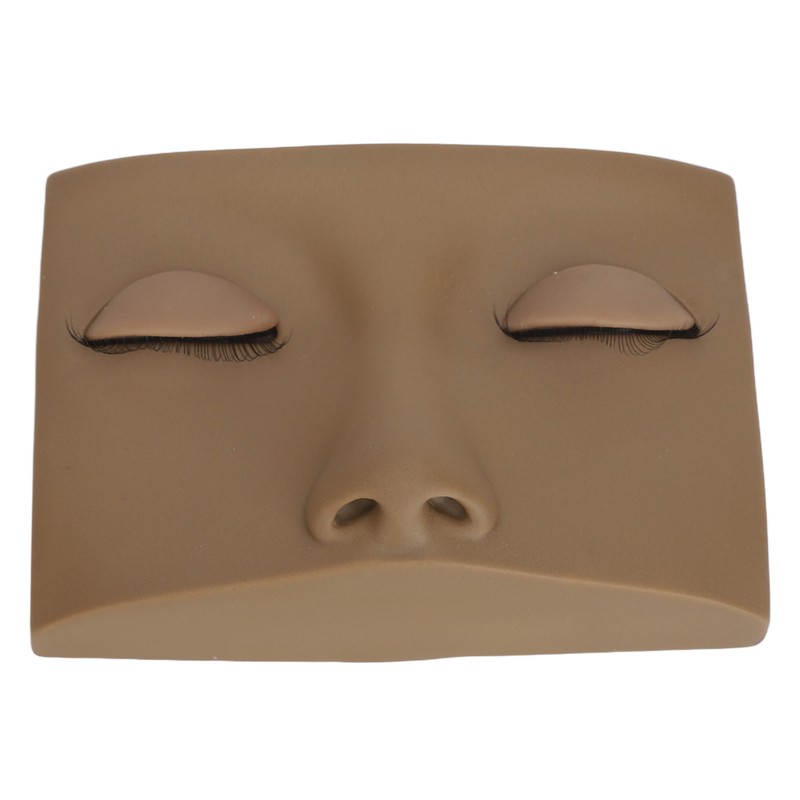 Eyelash Mannequin Practice Lash Makeup Head Practice 3 Pairs Dual