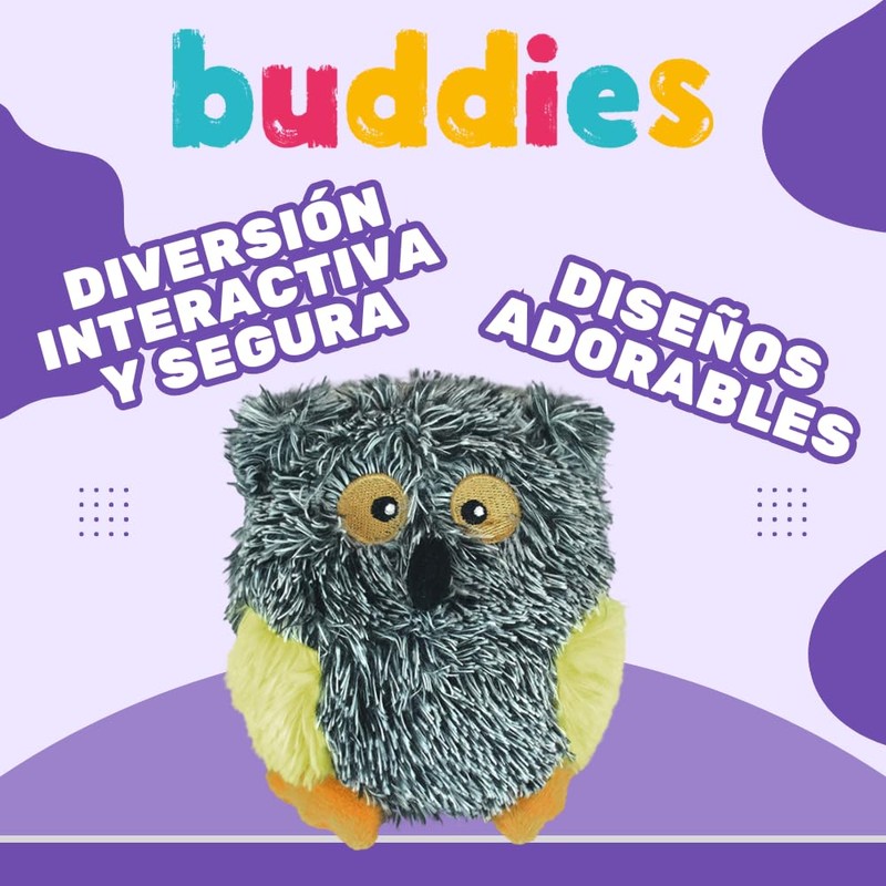 Fancy Pets Juguete Buddies Buho Barrigon para Perros