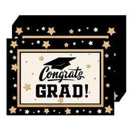 Congrats Grad Paper Placemats 2025 Graduation Paper Placemats 50 Pack, 10x14 Inch Graduation Celebration Disposable Placemat for College High School 2025 Graduation Celebration Party Supplies