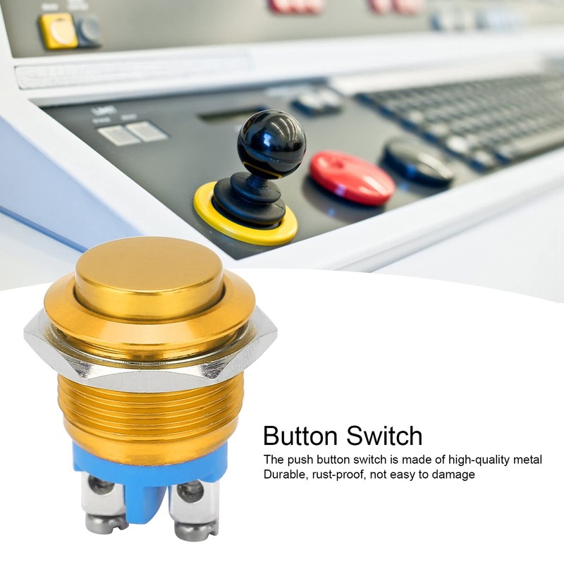 Metal Pressure Switch, 220 V 16 mm Waterproof Stainless Steel
