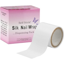 Beauty7 Nail Repair Fiberglass, Nail Wrap, Silk Nail, Splits Breaks Tape Reinforce Nail Protector, Self Adhesive, Easy Trimerable for UV Gel Acrylic Nail Art Accessories, Manicures Tool (1 piece)