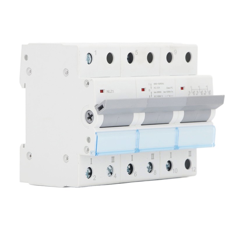 400VAC Dual Power Manual Transfer Switch 35mm DIN Rail Mount