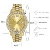 SENRUD Men's Diamond Watch Fashion Crystal Rhinestone Quartz Analog Watch