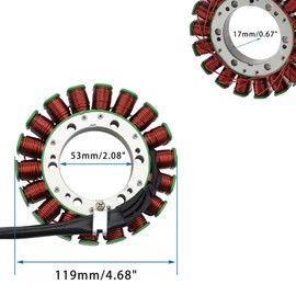 GOOFIT 12 Coil Motorcycle Magneto Stator Coil Engine Accessories Replacement for Arctic Cat Suzuki LTA 700 750 X KingQuad